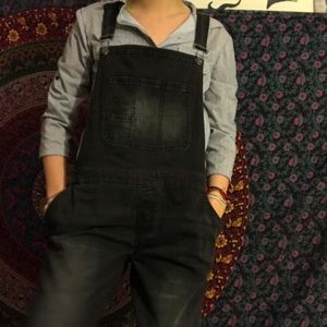 Black overalls